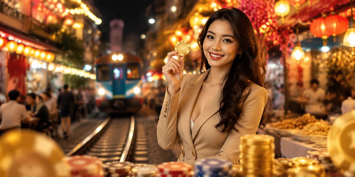 Người dùng tại Hà Nội trải nghiệm đặt cược trực tuyến vào buổi tối tại khu chợ đêm sôi động