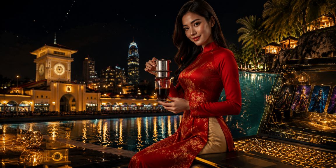 Người hâm mộ esports tại TP.HCM mặc áo dài theo dõi trận đấu và thực hiện giao dịch cá cược trực tuyến
